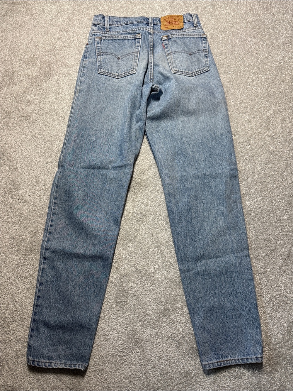 VINTAGE LEVI'S 550 JEANS DESTROYED STAINED GRUNGE MEN'S SIZE 31*29* X 34*33*